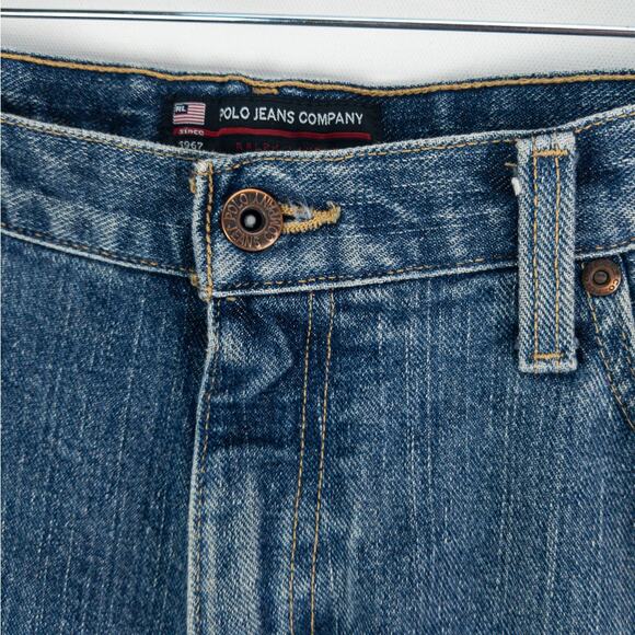 Polo Jeans Co Relaxed Fit Men’s Jeans 38x32 Fit 40 Medium Wash Classic Straight - Picture 4 of 12